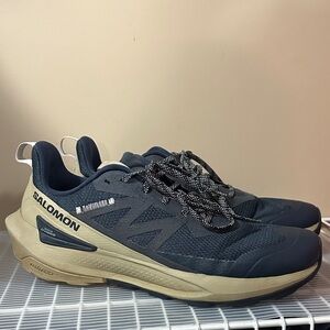 Salomon Navy and Beige Athletic Shoes